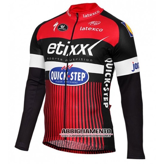 Abbigliamento Etixx Quick Step 2016 Manica Lunga E Calzamaglia Con Bretelle Rosso E Nero - Clicca l'immagine per chiudere